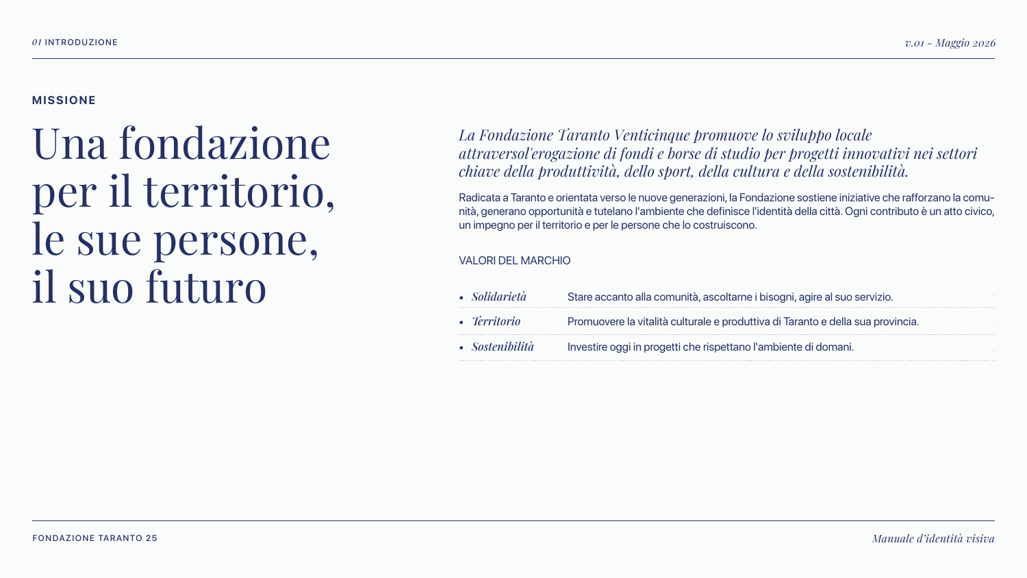 Manuale del marchio · pagina 3 di 12